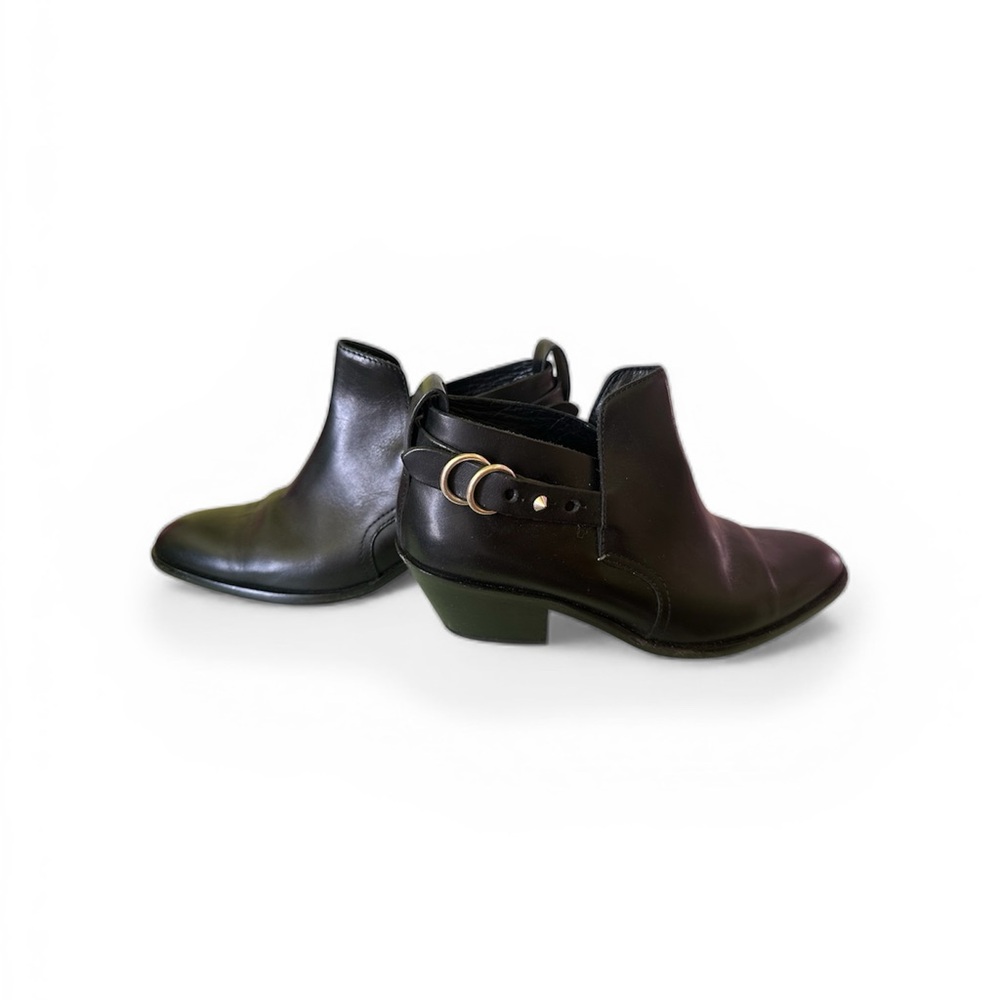 rag & bone Black DD Leather Ankle Boots
